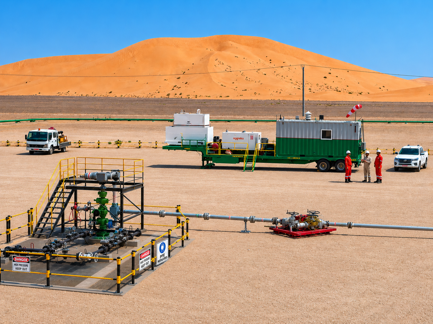 HADCO Flow Back Loop unit on site
